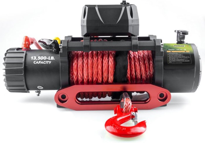 RUGCEL 13500lb Waterproof Electric Winch