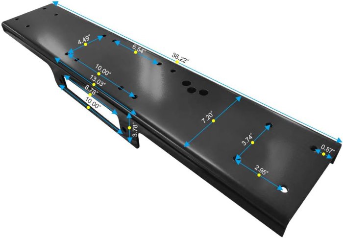 RUGCEL WINCH Winch Mounting Plate for Wrangler (36") (image 4)